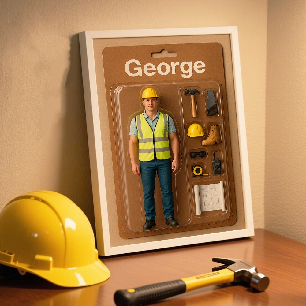 Custom Action Figure Portraits | Personalized Toy Box Art | Custom Photo Frame Decorations