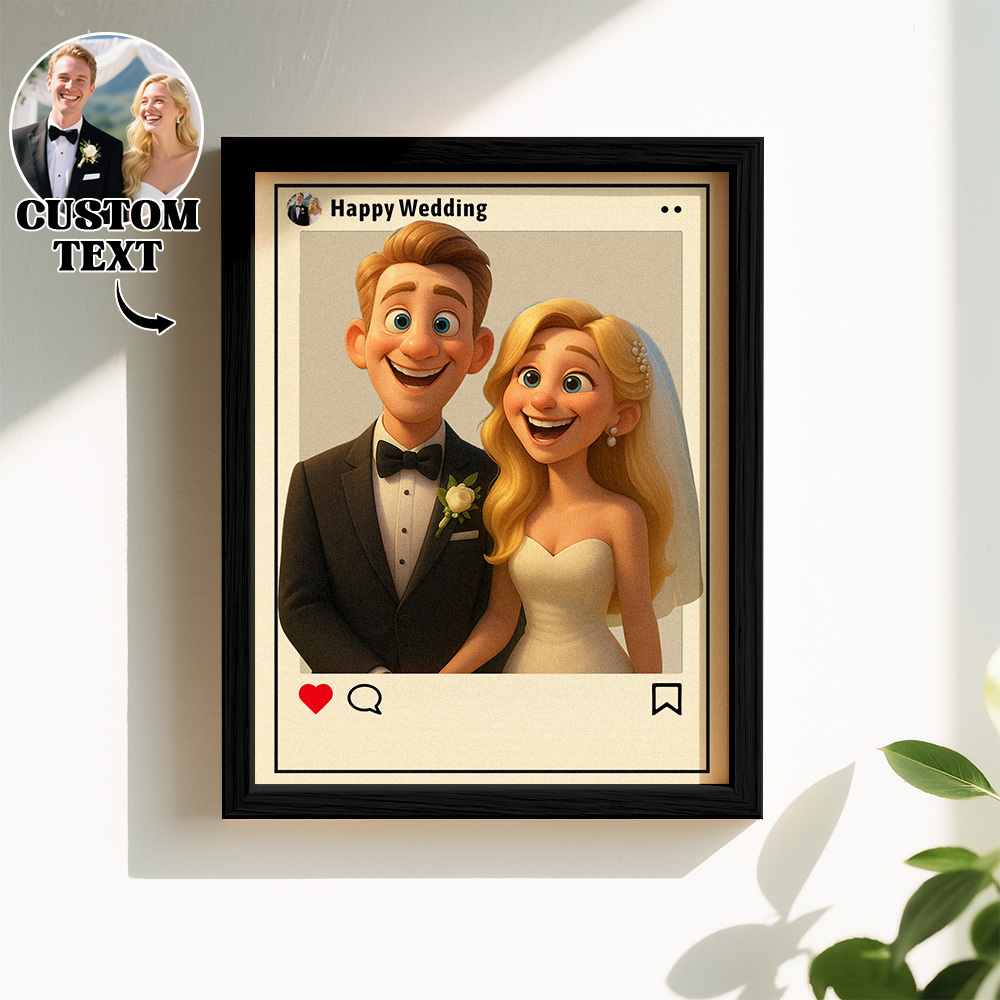 Personalized Cartoon Portrait Photo Frame Instagram Style Photo Frame