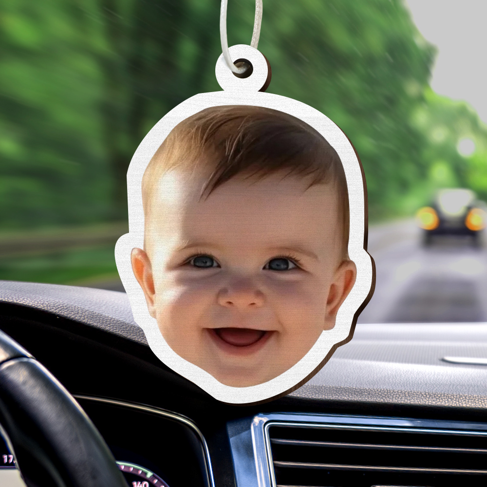 Personalized Photo Car Air Freshener, Custom Air Freshener, Picture Ai