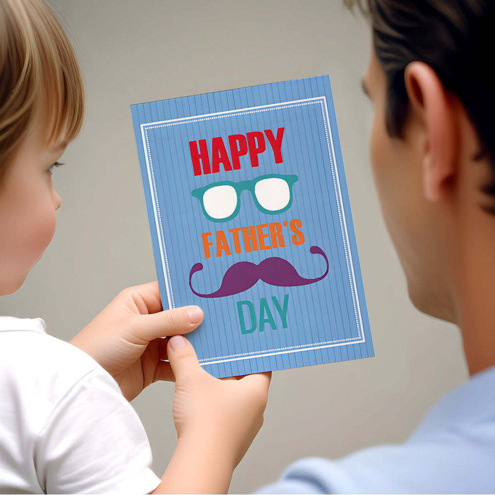 Greeting Card for Dad Father's Day Card for Best Dad Ever - customphotokeychain