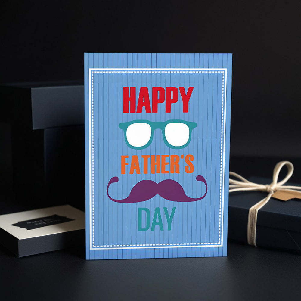 Greeting Card for Dad Father's Day Card for Best Dad Ever - customphotokeychain