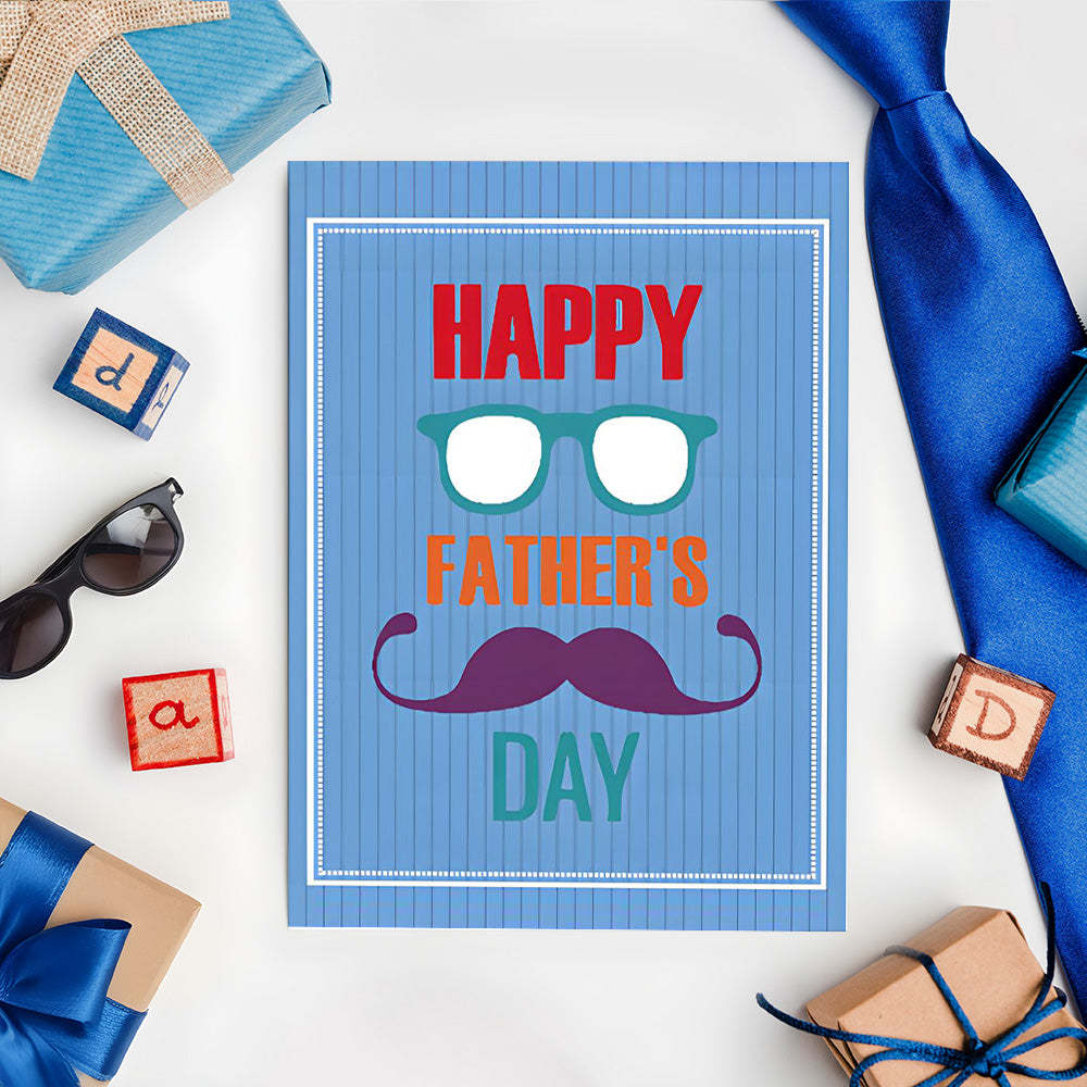 Greeting Card for Dad Father's Day Card for Best Dad Ever - customphotokeychain