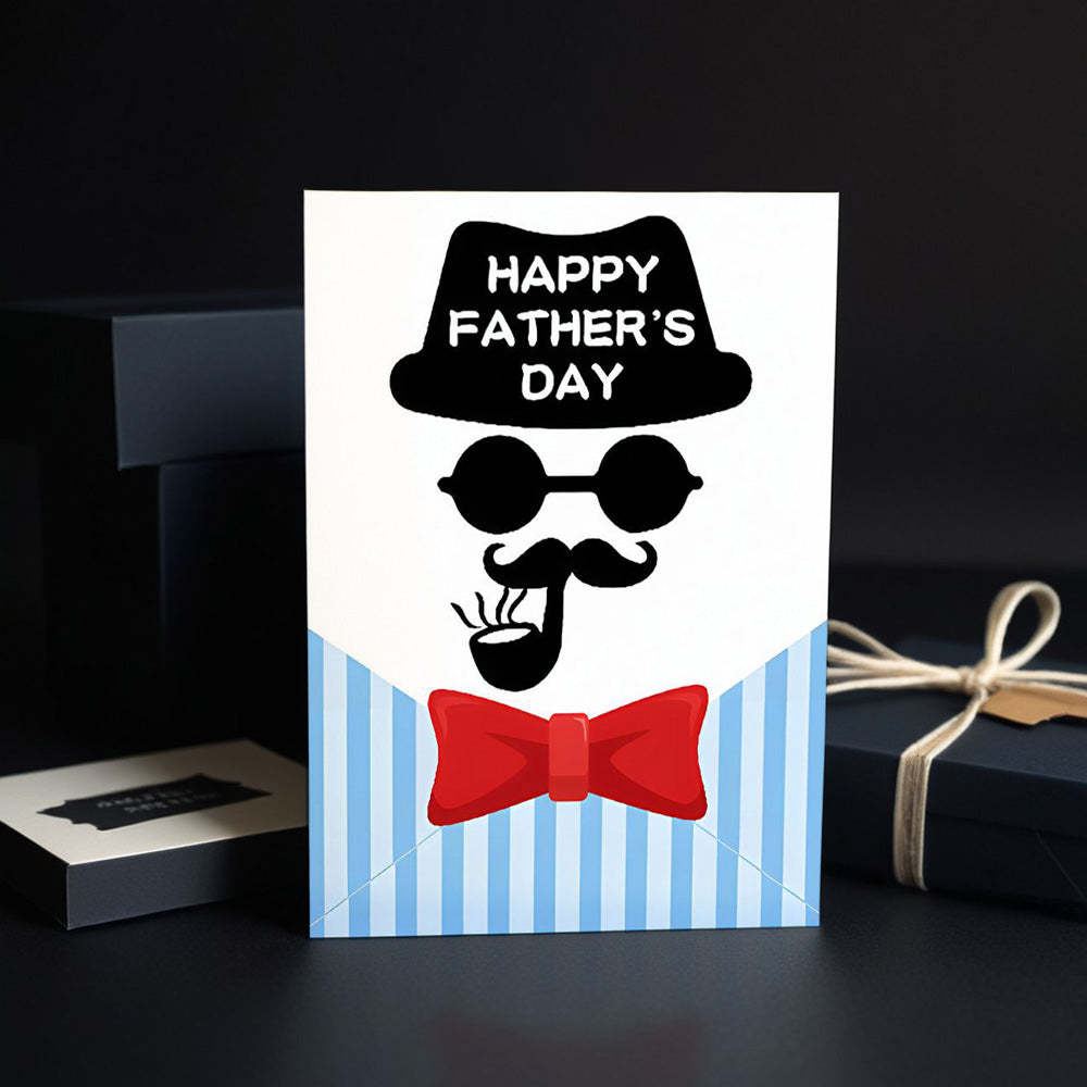 Father's Day Card Funny Father's Day Greeting Card for Man - customphotokeychain
