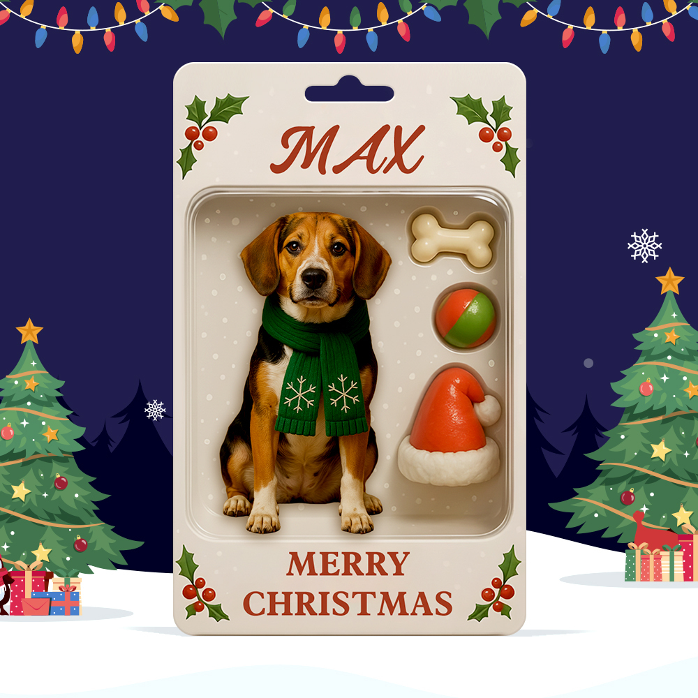Personalized Squatting Pet Dog Keychain A Heartwarming Holiday Keepsake Unique Gift for Dog Lovers