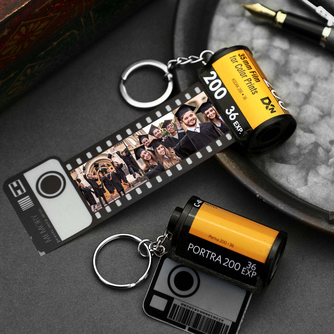 Gifts for Classmates Camera Roll Keychain For Graduation Season Personal Film Keyrings