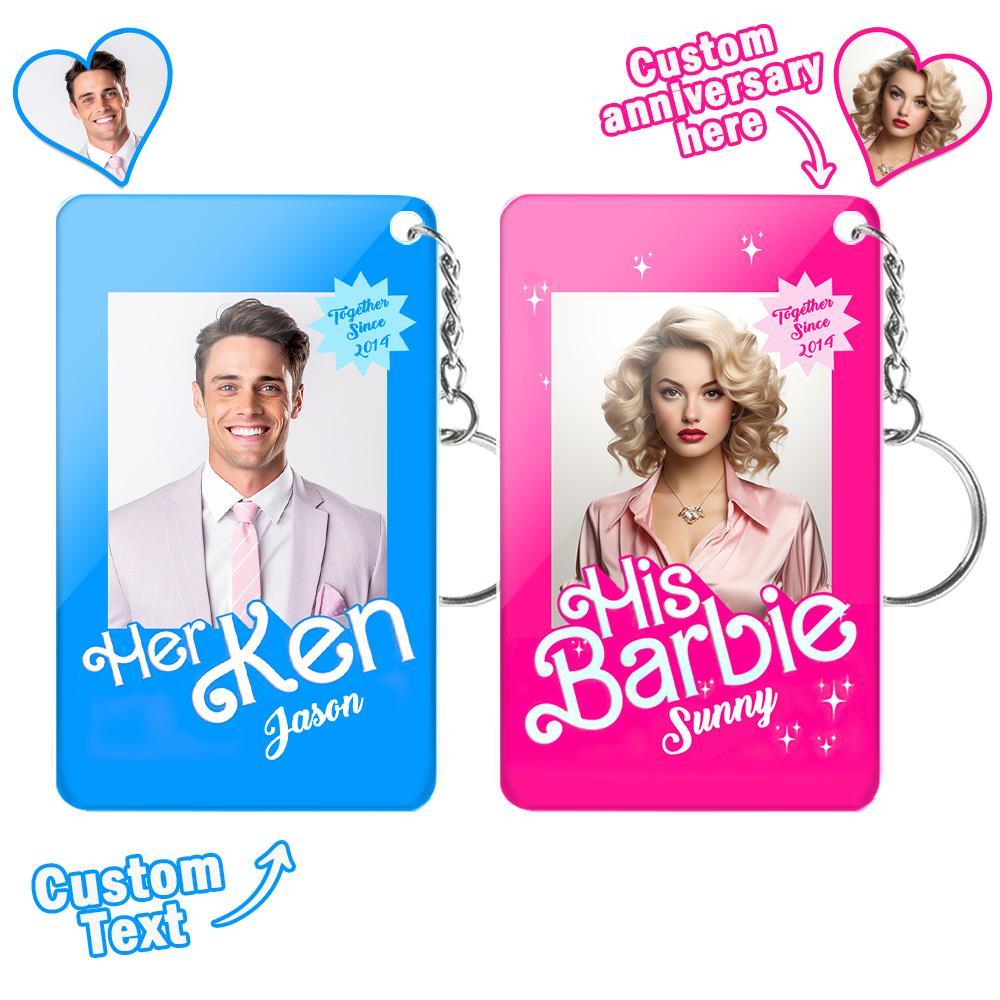 Custom Couple Keychains Personalized Couple Keychains Couple Gifts For Her - customphotokeychain