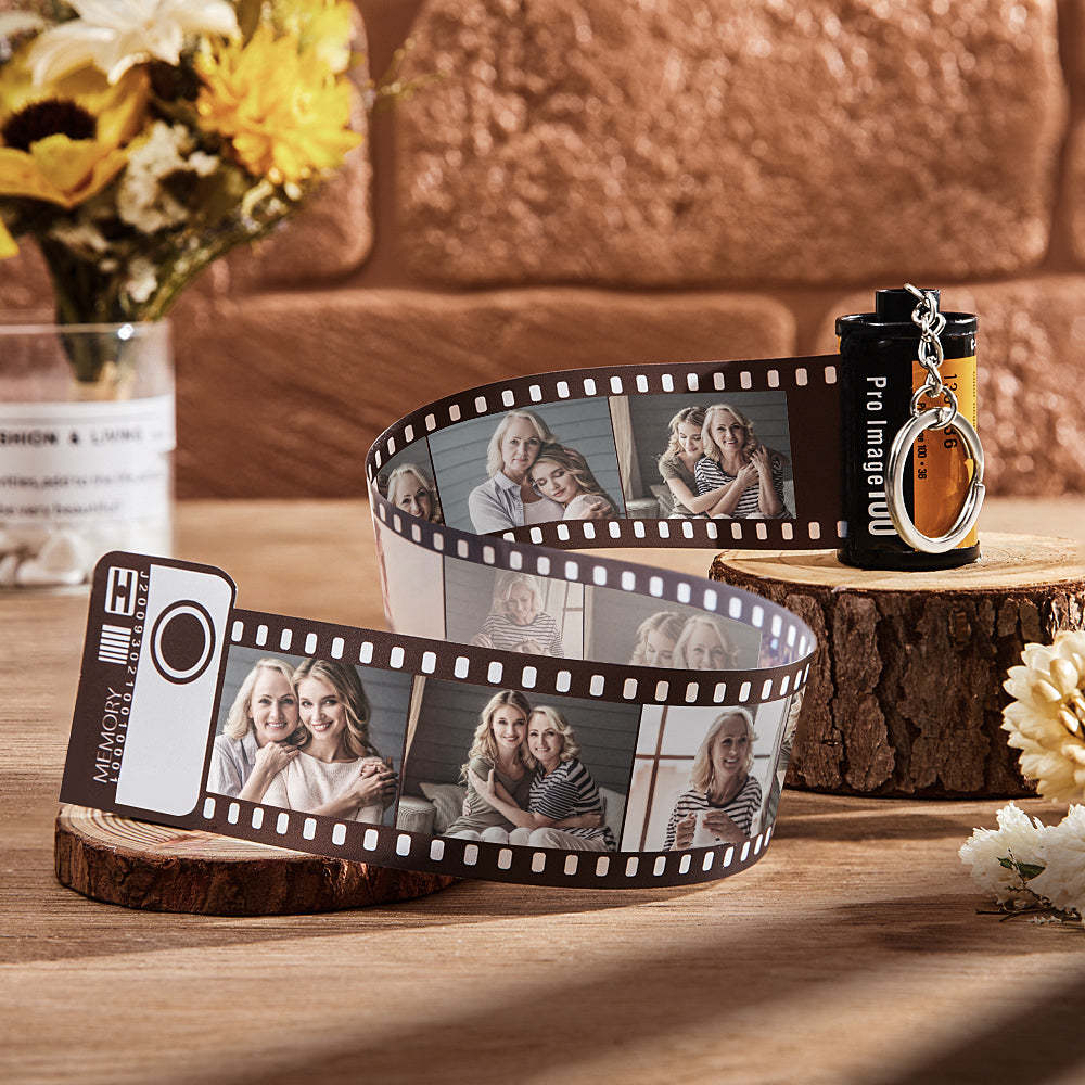 Mother's Day Gifts Custom Camera Roll Customizable Film Roll Keyring Romantic Customized Gifts