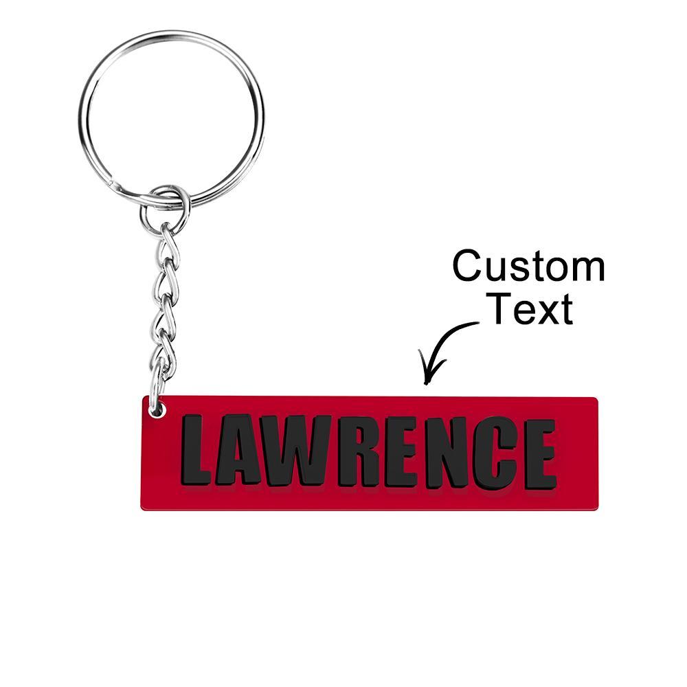 Custom Engraved Keychain 4D Reflective Number Plate Keychain Gifts - customphotokeychain