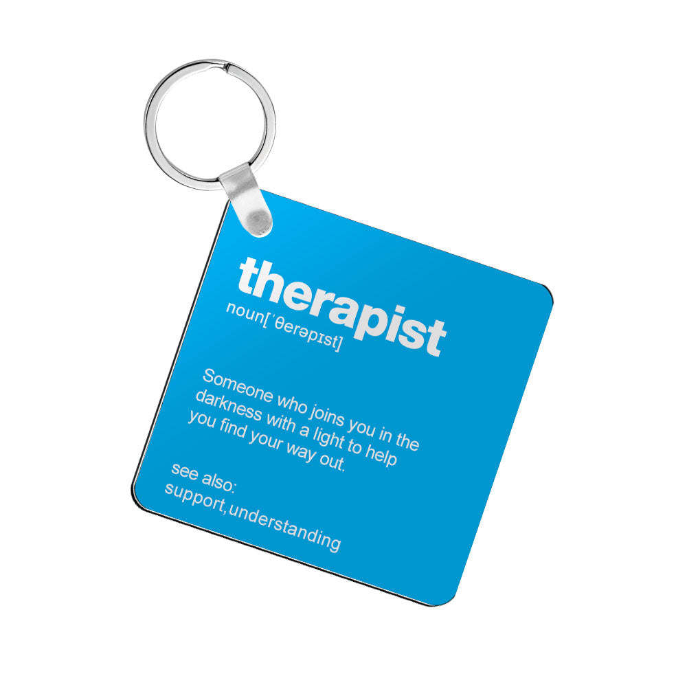 Therapist Keychain Love Gifts for Him - customphotokeychain