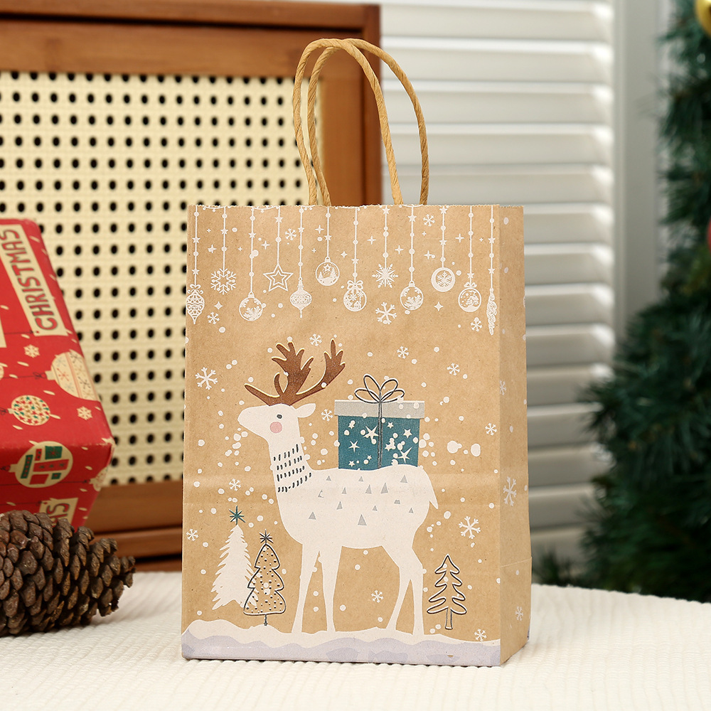 Christmas Gifts Bag Gift Elk 21x15x8CM - CustomPhotoKeychainUK
