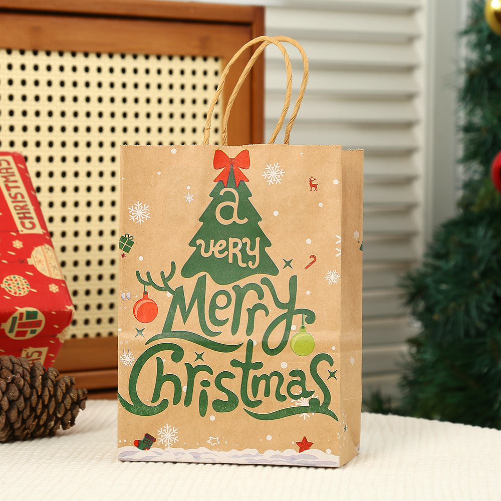 Christmas Gifts Bag Gift Christmas Tree 21x15x8CM - CustomPhotoKeychainUK