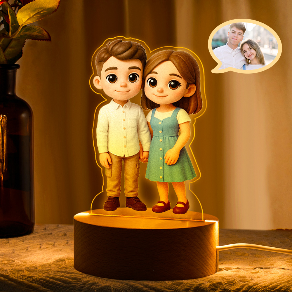 Customizable Cartoon Character Night Light Great Gift For Loved Ones 