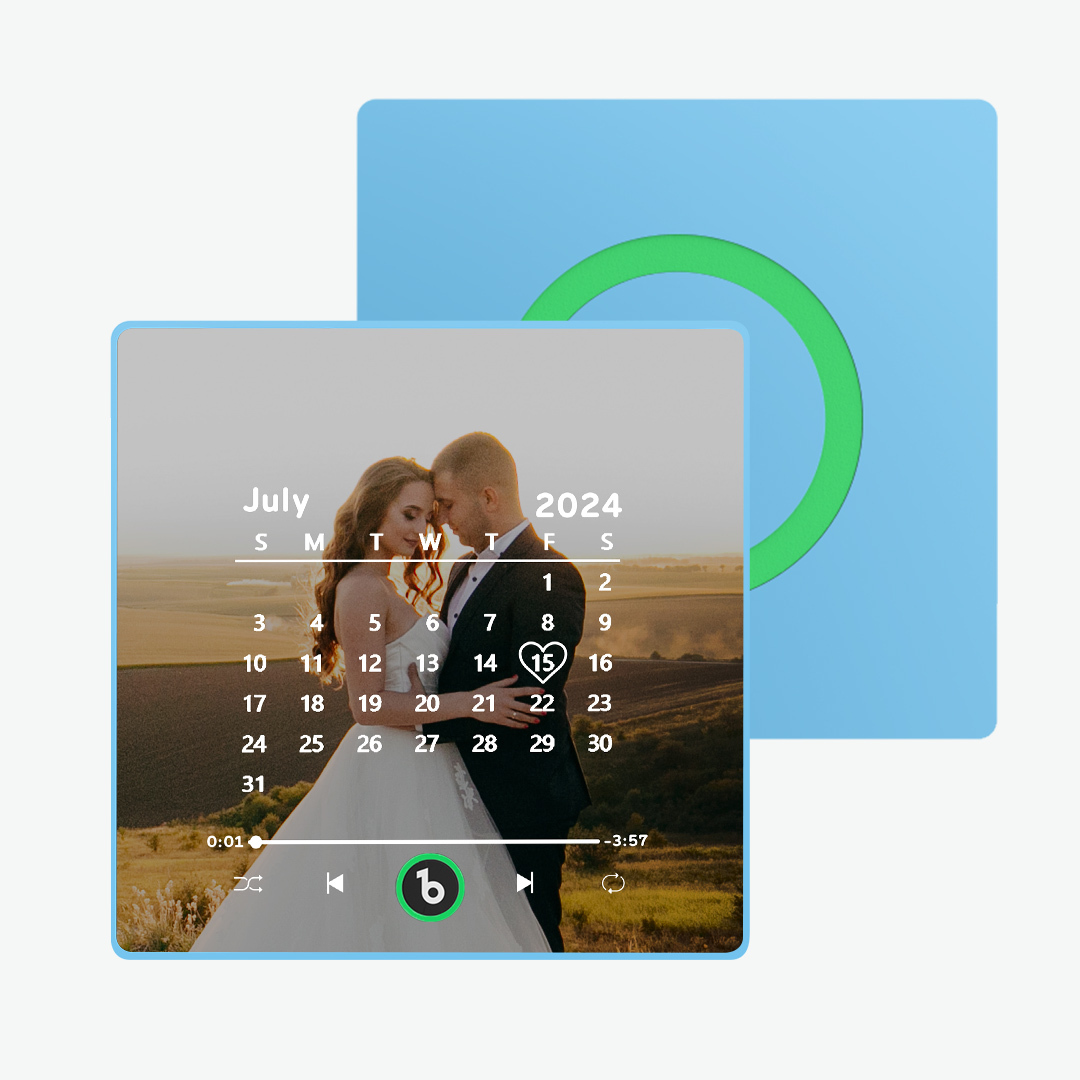 New 4.0 Upgrade Custom Music Fridge Magnet Colorful Frame Album Fridge Magnet Can Play Songs Gift for Couple