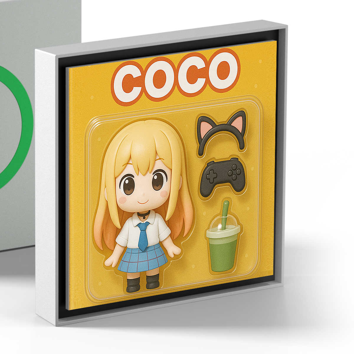 Custom Action Figure AI Photo Personalized Toy Box Art Style Music Fridge Magnets That Can Play Songs Gift for Couple - CustomPhotoKeychainUK