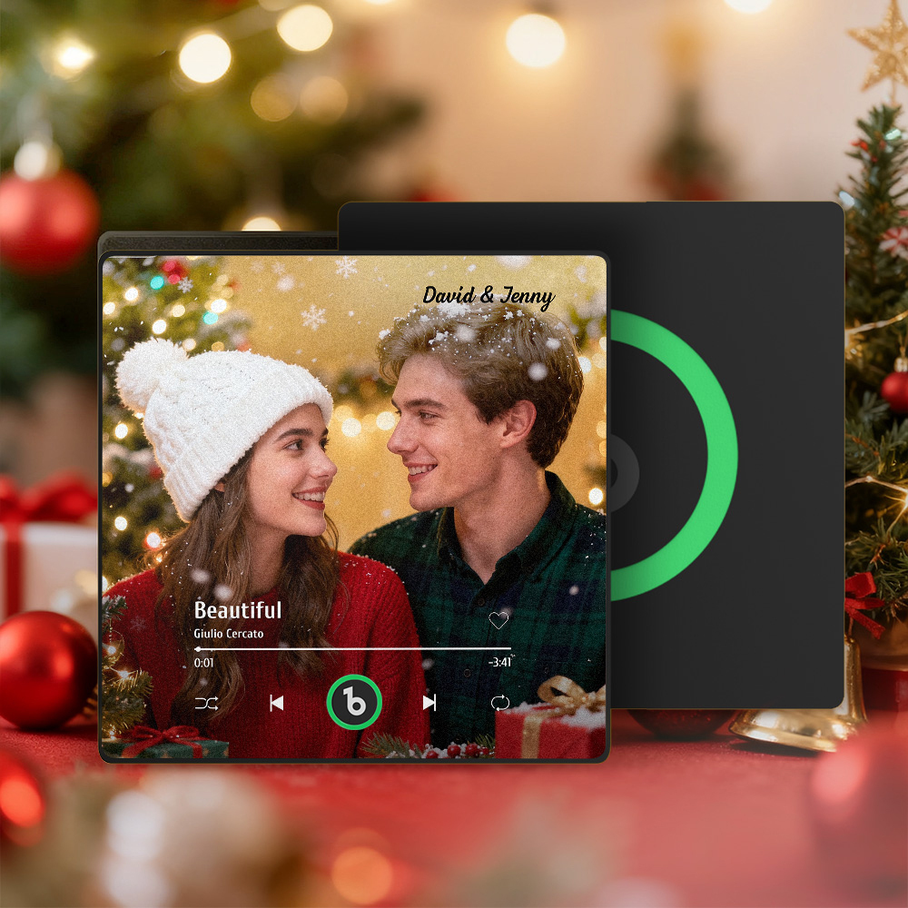 Christmas Gifts Custom Music Fridge Magnets Custom Photo Frames Fridge Magnets Music Wall Stickers Photo Stickers Song Magnets That Can Play Music for Your Loved Ones