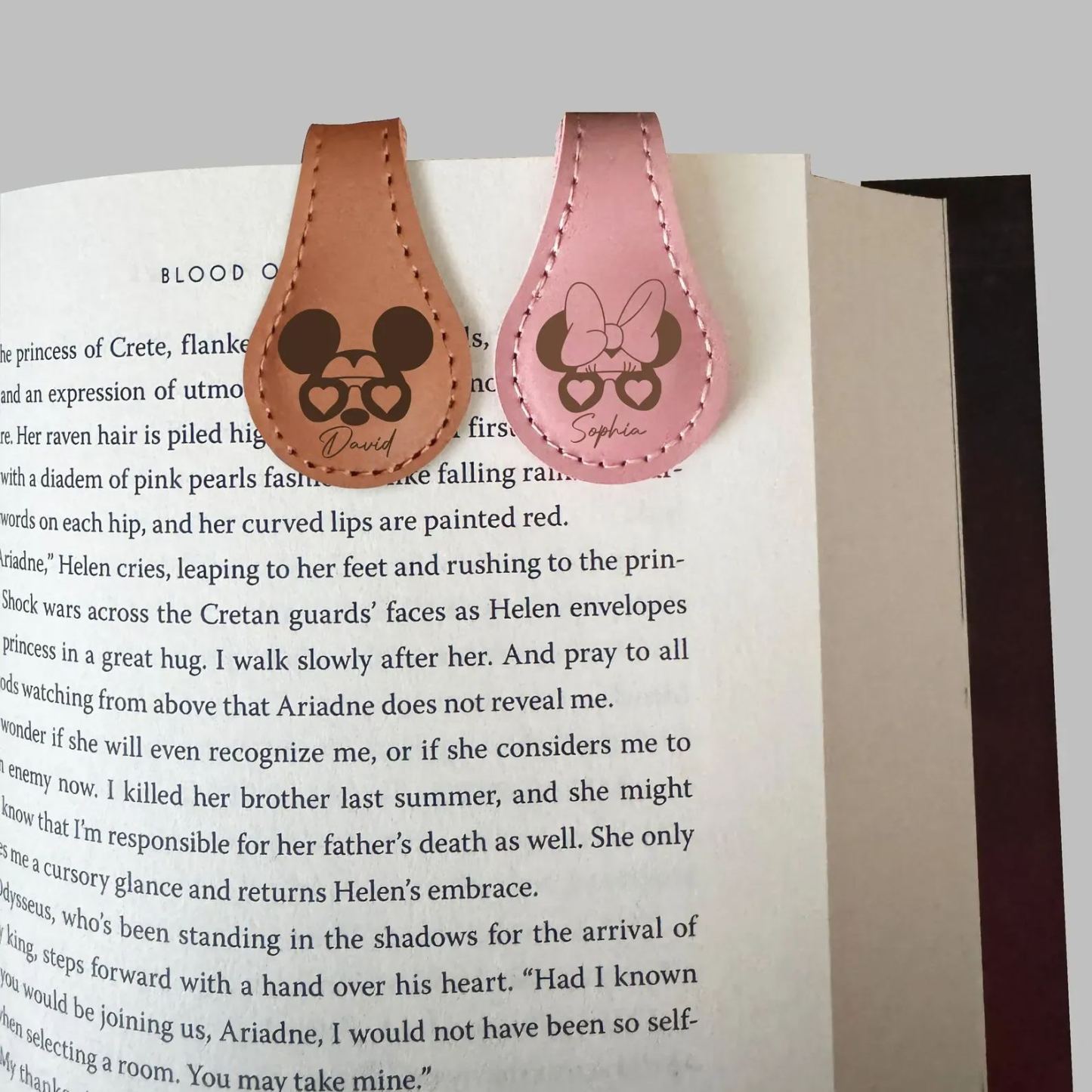 Custom Leather Magnet Bookmarks Personalized Reader Gift Graduation Gift