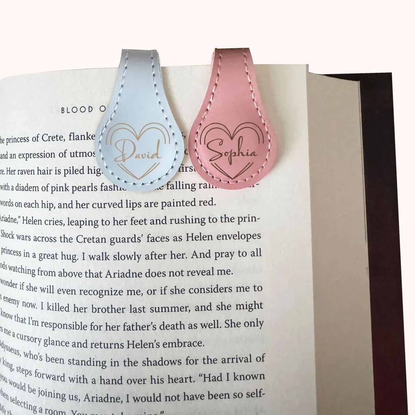 Custom Leather Magnet Bookmarks Personalized Reader Gift Graduation Gift