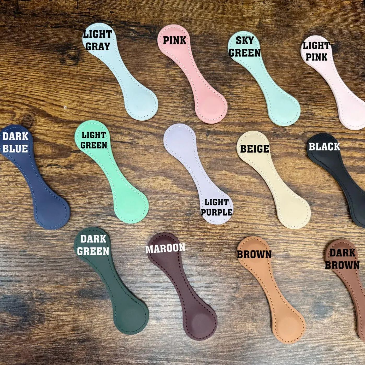 Custom Leather Magnet Bookmarks Personalized Reader Gift Graduation Gift