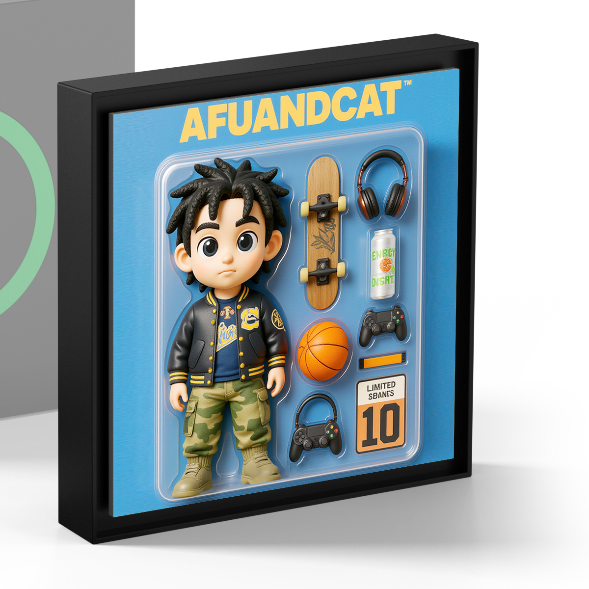 Custom Action Figure AI Photo Personalized Toy Box Art Style Music Fridge Magnets That Can Play Songs Gift for Couple - CustomPhotoKeychainUK