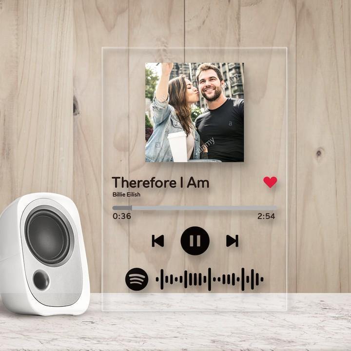 Custom Spotify Code Music Acrylic Glass Plaque 4 in 1 - MadeMineAU