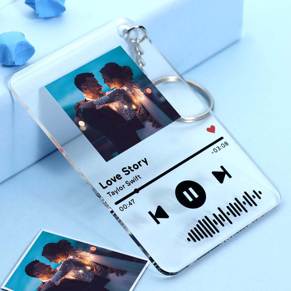 Custom Scannable Spotify Code Keychain Custom Spotify Plaque Personalized Photo Nightlight