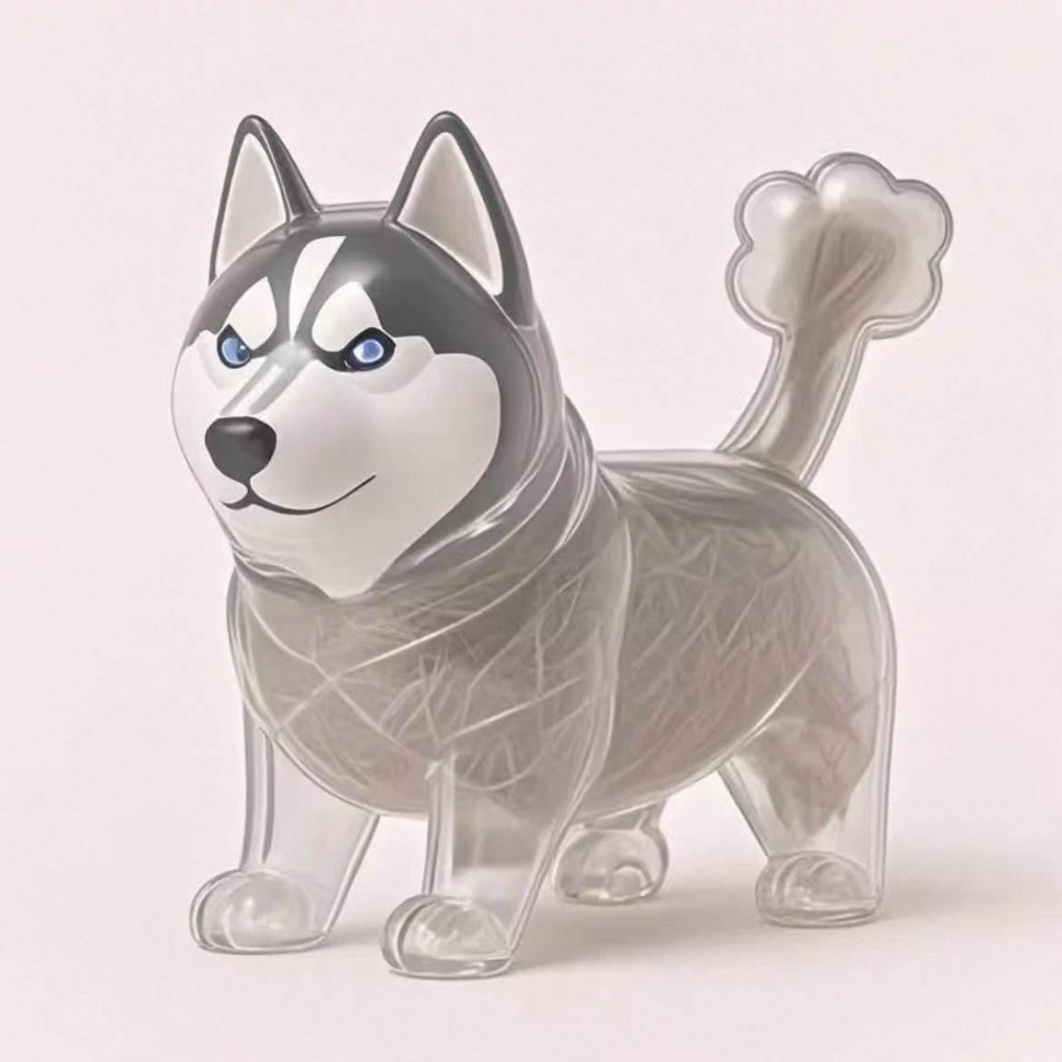 Puppy Transparent Hair Storage Bottle Cute Animal Hair Ball Capsule Pendant Decoration Memorial Dust Box Gift