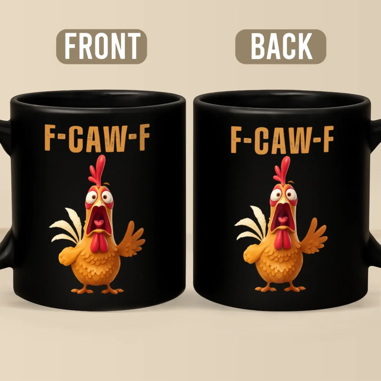 Custom Mug - Personalized Funny Gifts For Best Friends, Family, Coworker, Work Bestie - My Resting Squawk Face