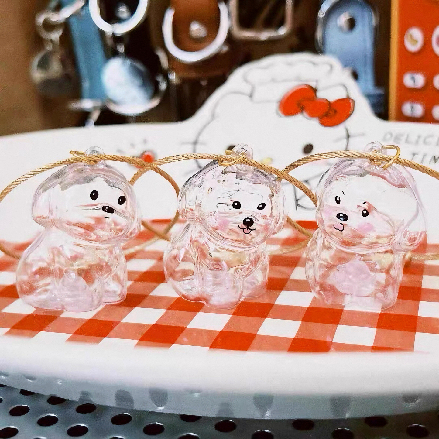 Dog Hair Souvenir Keychain Transparent Dog Hair Memory Capsule Jewelry Dog Hair Storage Suitable for Pet Lovers