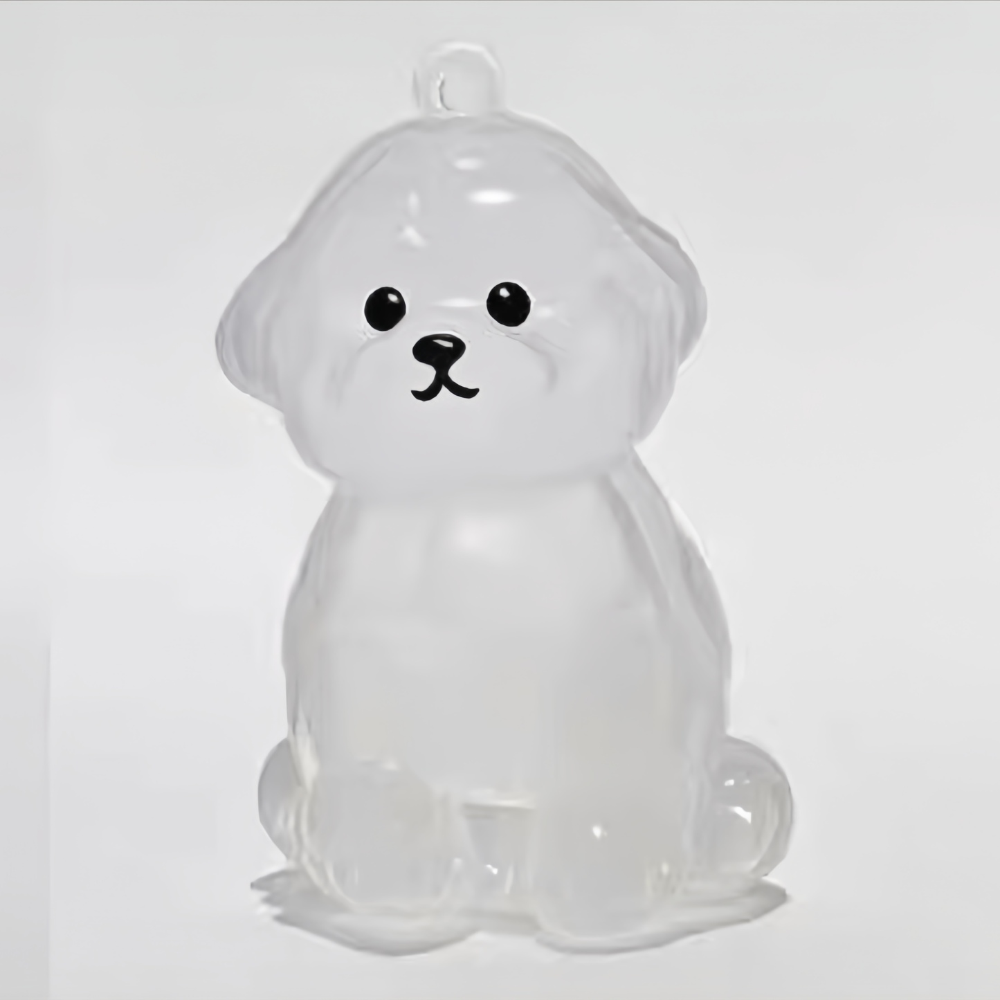 Puppy Transparent Hair Storage Bottle Cute Animal Hair Ball Capsule Pendant Decoration Memorial Dust Box Gift