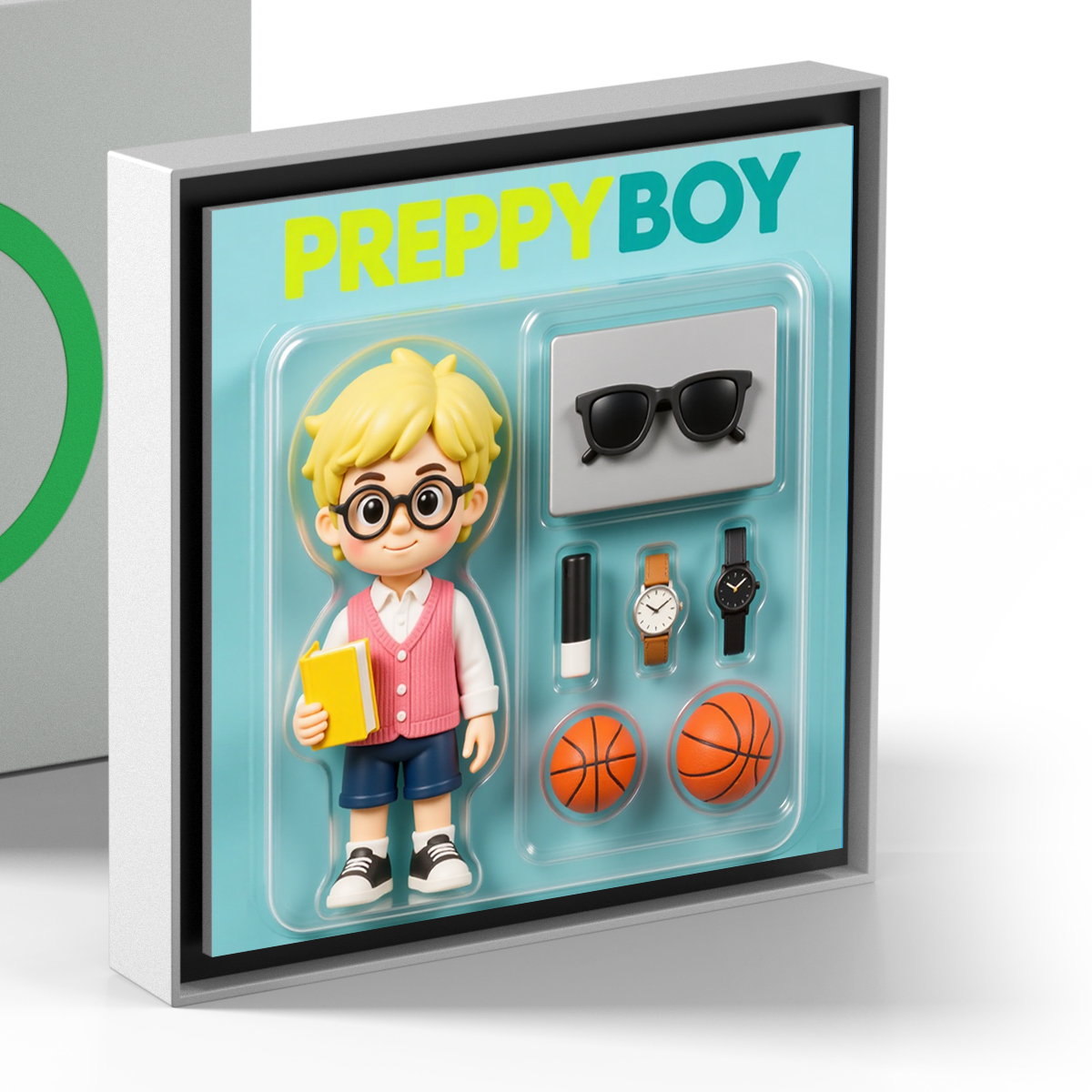Custom Action Figure AI Photo Personalized Toy Box Art Style Music Fridge Magnets That Can Play Songs Gift for Couple - CustomPhotoKeychainUK
