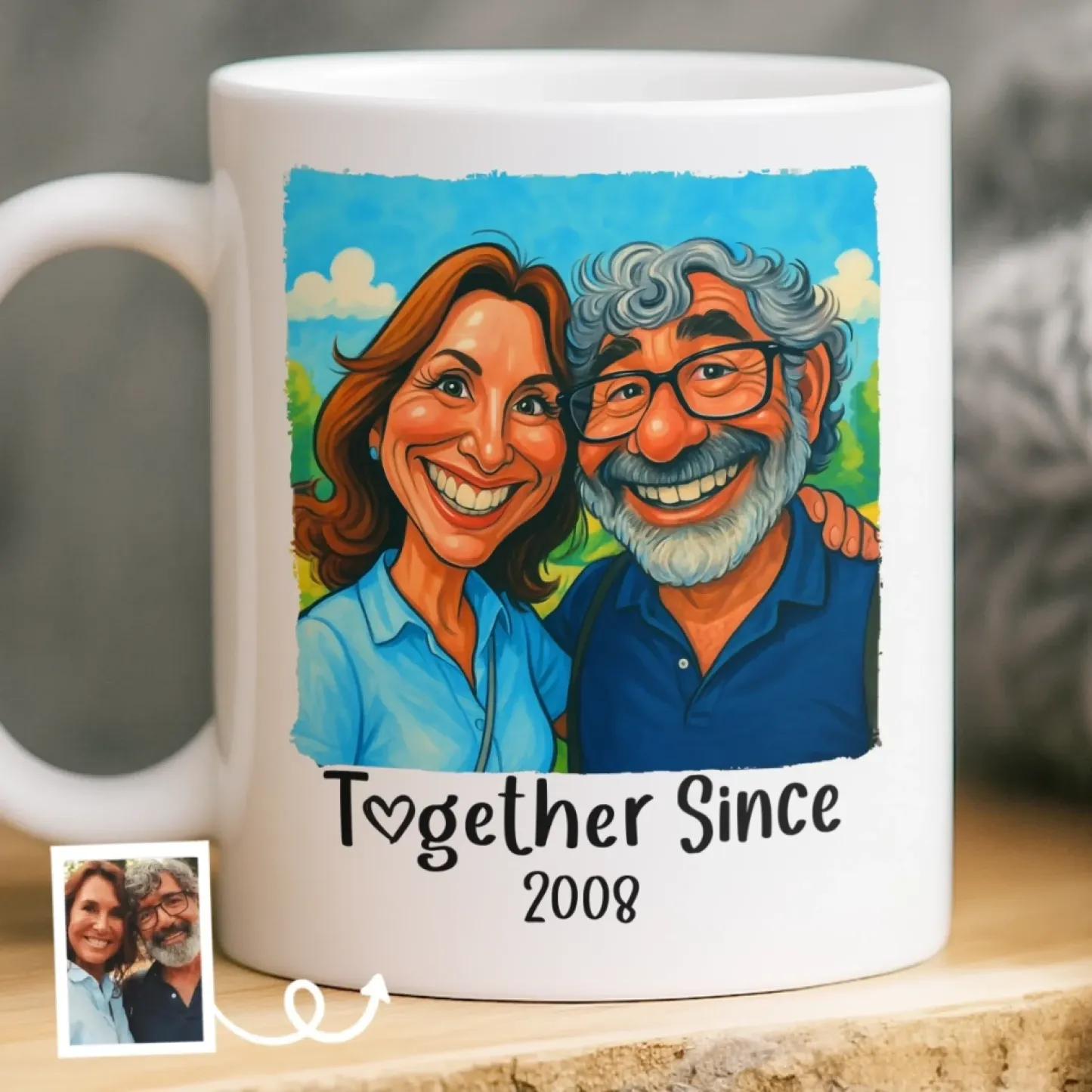 Custom Photo Mug Personalized Anniversary Wedding Gifts For Husband An