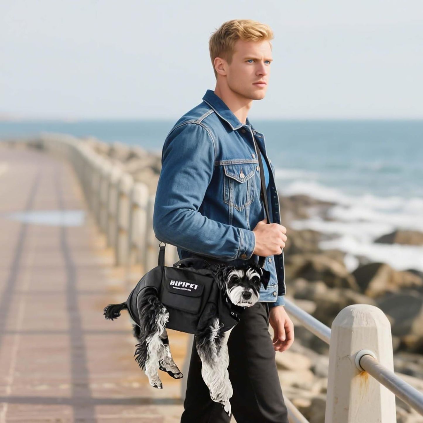 Pet Carrier for Small Dogs Adjustable Shoulder Handbag Pet Traction Pack Portable Breathable Crossbody Backpack - MyPhotoKeychainUK