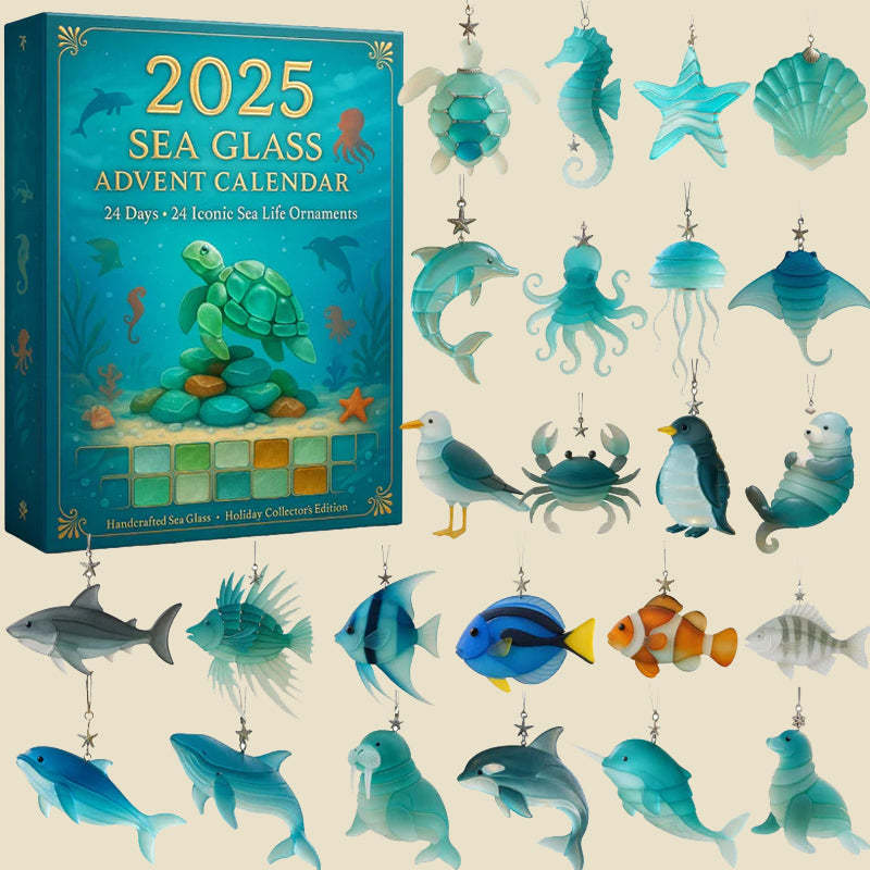 2025 Sea Glass Advent Calendar – 24 Days of Ocean Magic and Christmas Magic - MyPhotoKeychainUK
