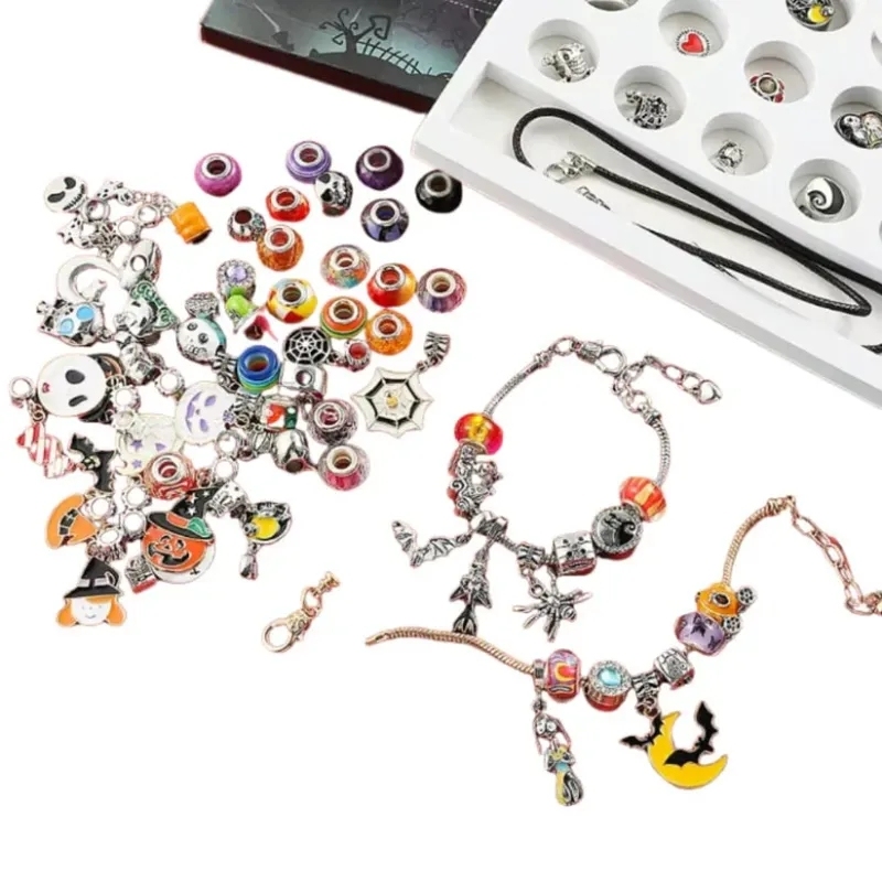 Halloween Advent Surprise Blind Box DIY Charms Beads Bracelet Charms Pendants - MyPhotoKeychainUK