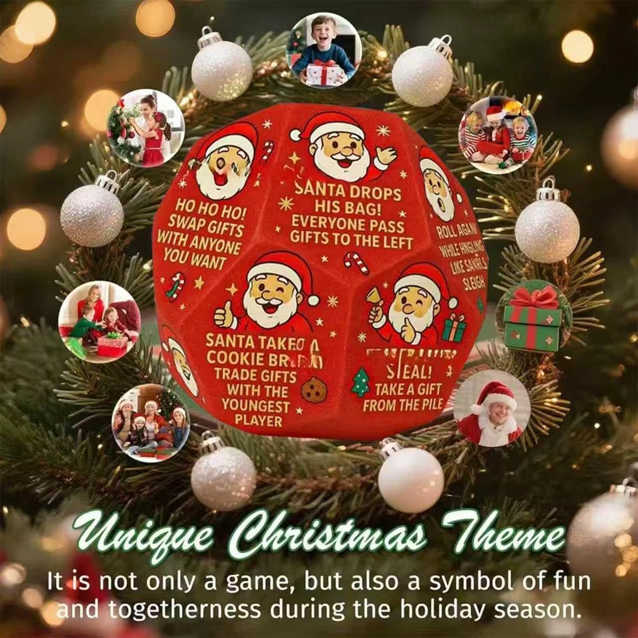 Game Dice Christmas Stuffers Gift Exchange Dice Games for Boys and Girls Christmas Swap Gifts Exchange Dices Game for Office Events Group Hangout - MyPhotoKeychainUK