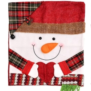 Christmas Chair Covers Christmas Themed Back Covers Plush Washable Chair Slipcovers - MyPhotoKeychainUK