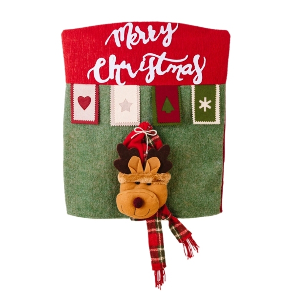 Christmas Chair Covers Christmas Themed Back Covers Plush Washable Chair Slipcovers - MyPhotoKeychainUK
