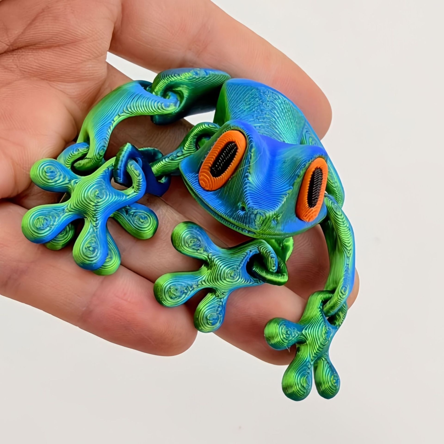3D Printed Magnetic Frog Refrigerator Magnet Adorable Articulated Frog Decor for Home or Office - MyPhotoKeychainUK