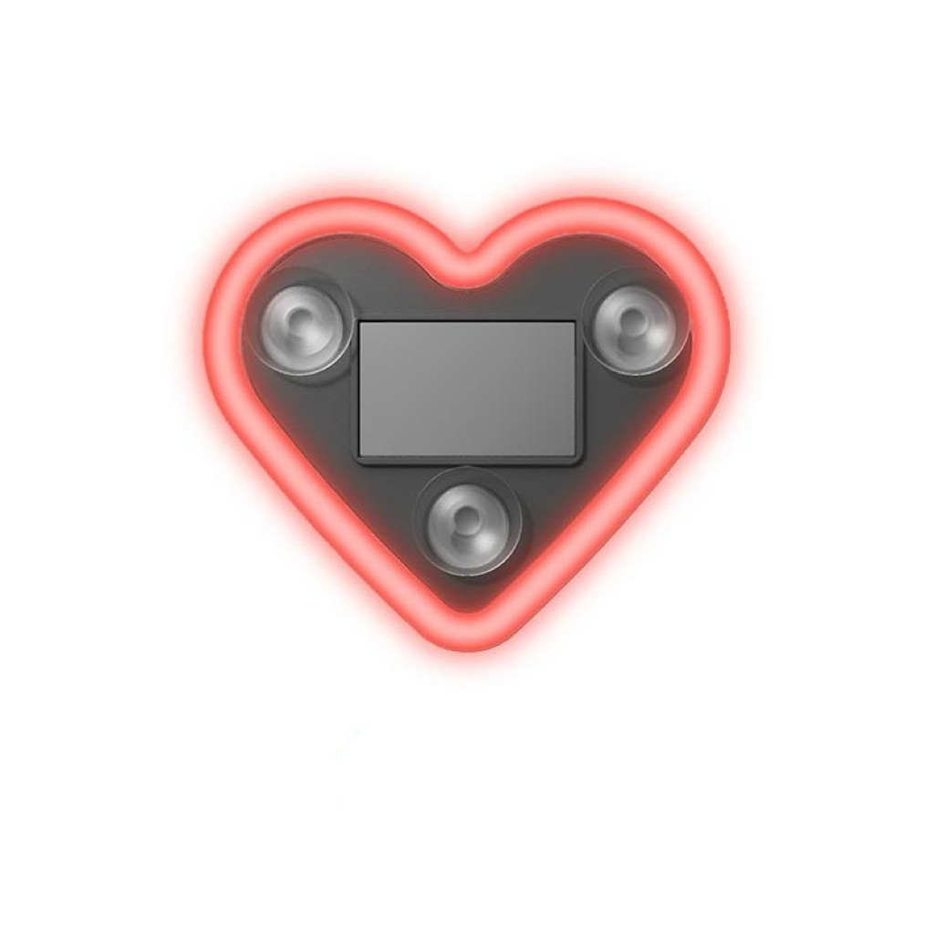 Solar Powered Wireless LED Heart Shape Neon Light for Car Interior Decor Eco-Friendly Modern Stylish Look - MyPhotoKeychainUK