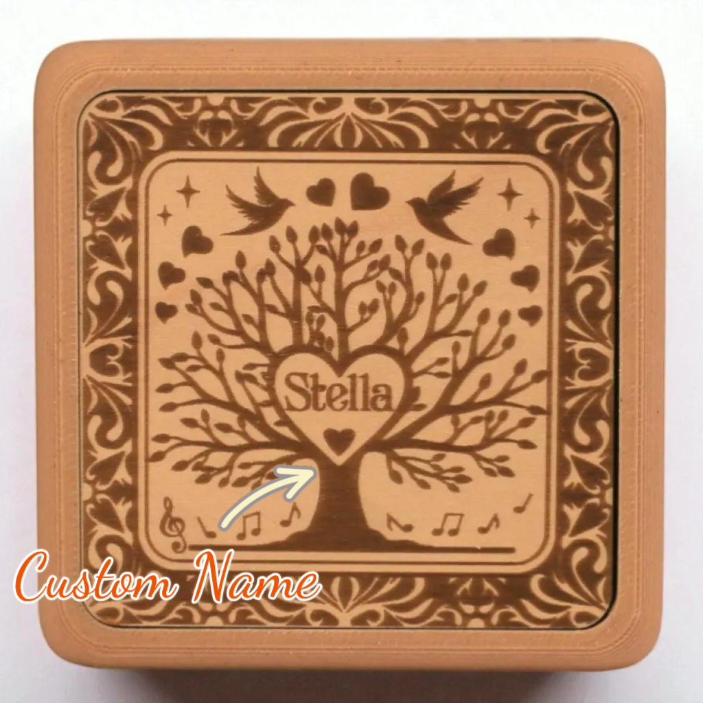 Custom Four Seasons Love Music Box Personalized Valentine's Gift for Her - MyPhotoKeychainUK