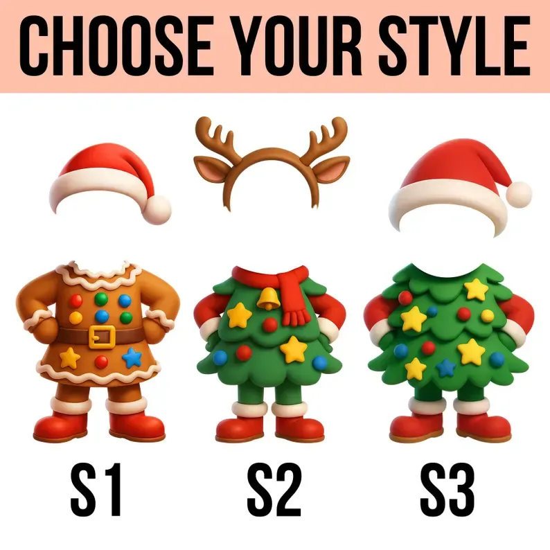 Personalized Family Christmas Ornament, Funny Custom Face Ornament, Holiday Tree Decoration, Christmas Gift for Families - MyPhotoKeychainUK