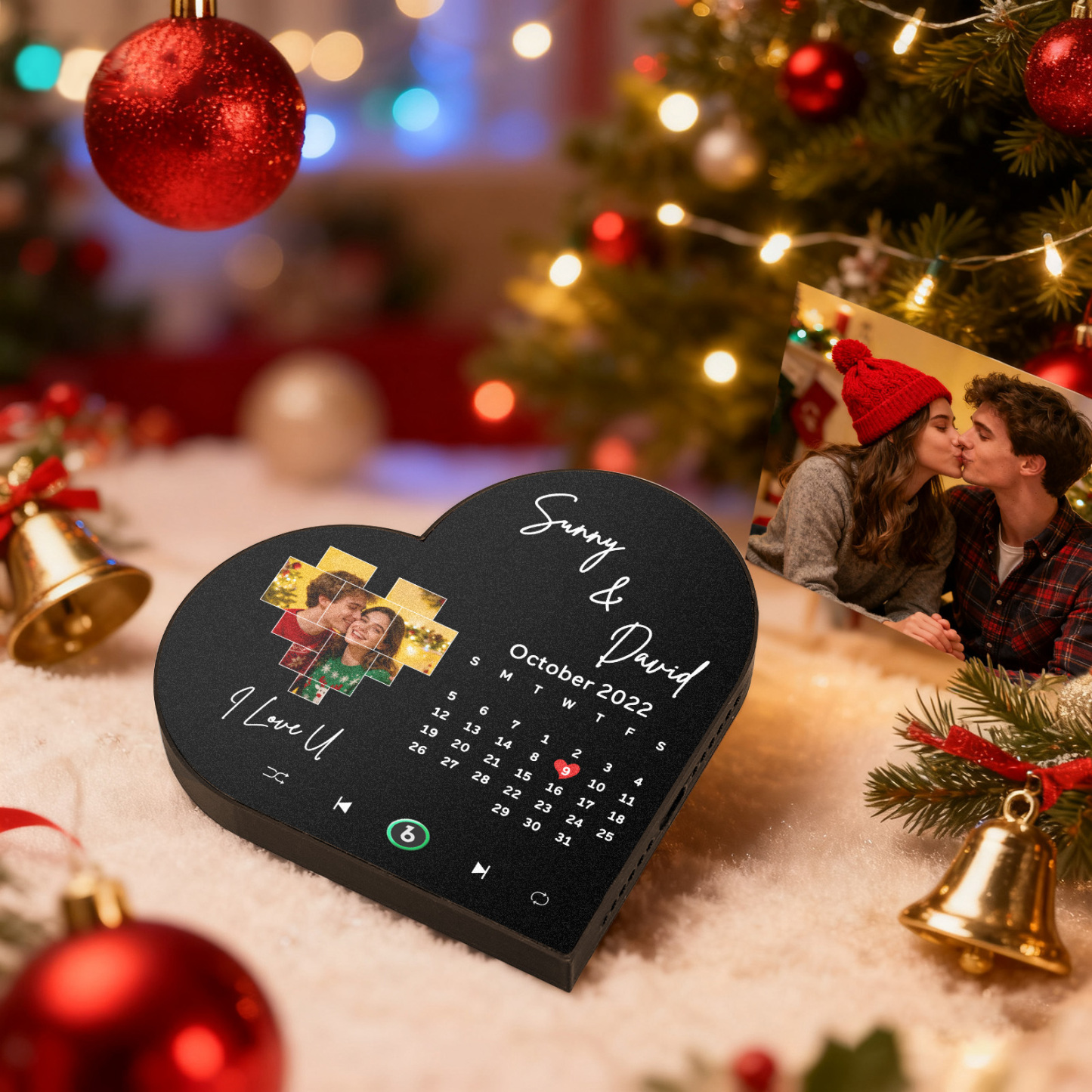 Christmas Gifts Custom Music Fridge Magnet Personalized Music Refrigerator Music Wall Photo Sticker - MyPhotoKeychainUK