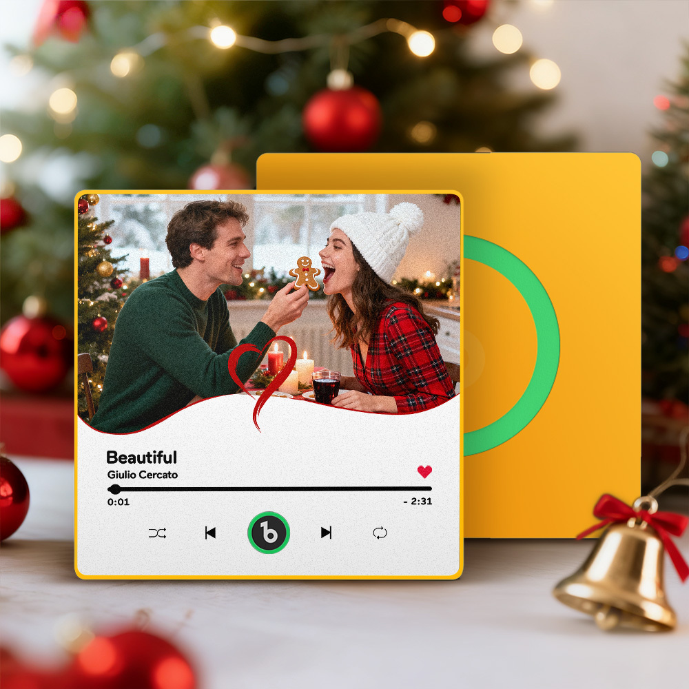 Christmas Gifts Custom Music Fridge Magnets Colorful Frame Album Fridge Magnet Can Play Songs Gift for Her - MyPhotoKeychainUK