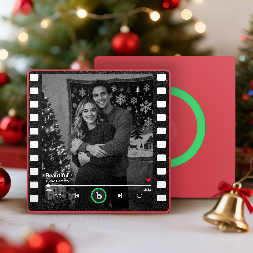 Christmas Gifts Custom Music Fridge Magnets Colorful Frame Album Fridge Magnet Can Play Songs Gift for Her - MyPhotoKeychainUK