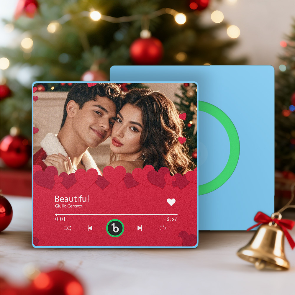 Christmas Gifts Custom Music Fridge Magnets Colorful Frame Album Fridge Magnet Can Play Songs Gift for Her - MyPhotoKeychainUK