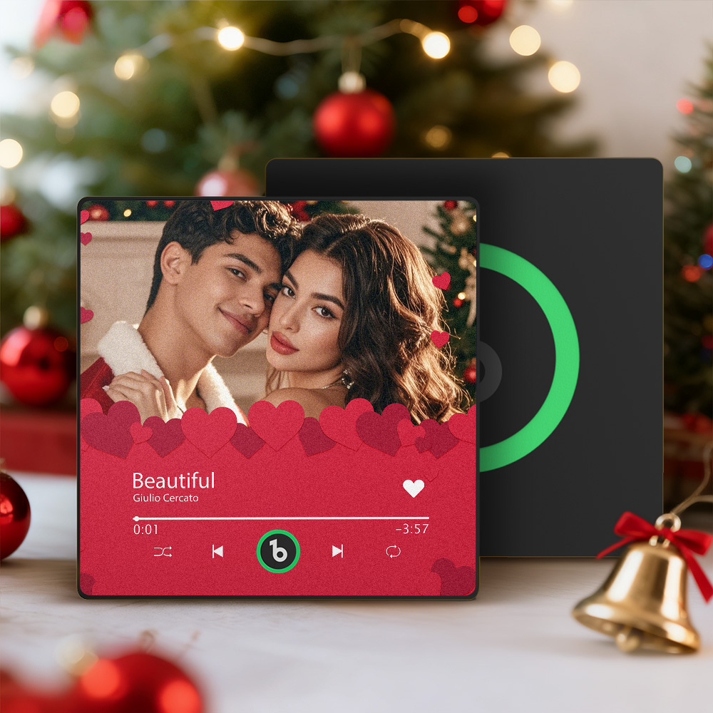 Christmas Gifts Custom Music Fridge Magnets Colorful Frame Album Fridge Magnet Can Play Songs Gift for Her - MyPhotoKeychainUK