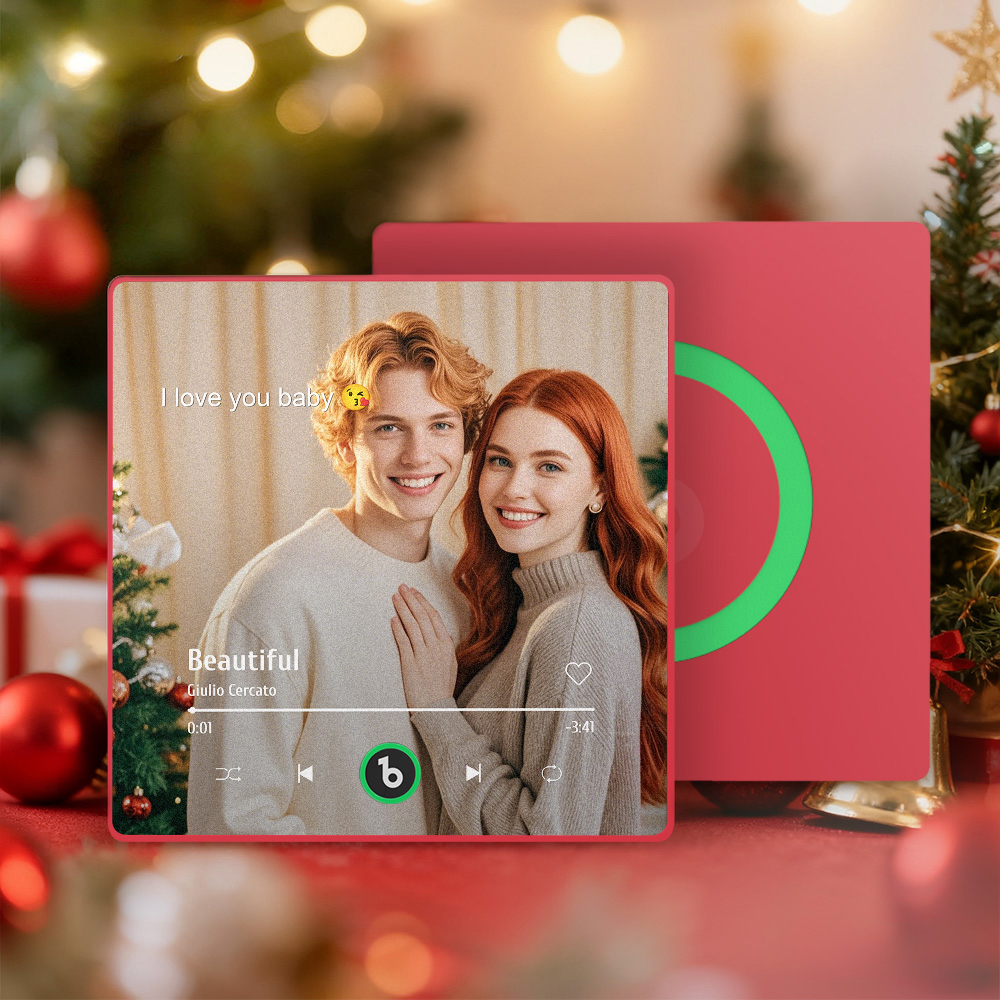 Christmas Gifts Custom Music Fridge Magnets Custom Photo Frames Fridge Magnets Music Wall Stickers Photo Stickers Song Magnets That Can Play Music for Your Loved Ones - MyPhotoKeychainUK