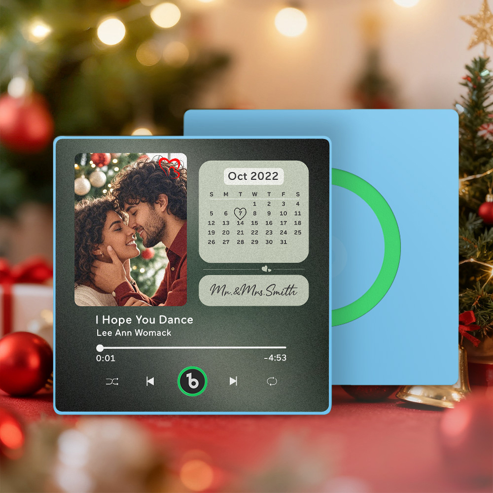 Christmas Gifts Custom Music Fridge Magnets Custom Photo Frames Fridge Magnets Music Wall Stickers Photo Stickers Song Magnets That Can Play Music for Your Loved Ones - MyPhotoKeychainUK