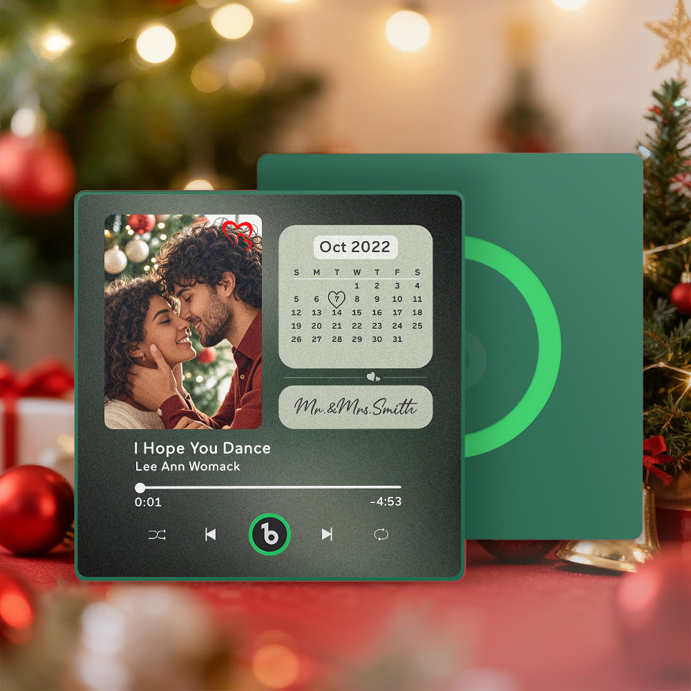 Christmas Gifts Custom Music Fridge Magnets Custom Photo Frames Fridge Magnets Music Wall Stickers Photo Stickers Song Magnets That Can Play Music for Your Loved Ones - MyPhotoKeychainUK