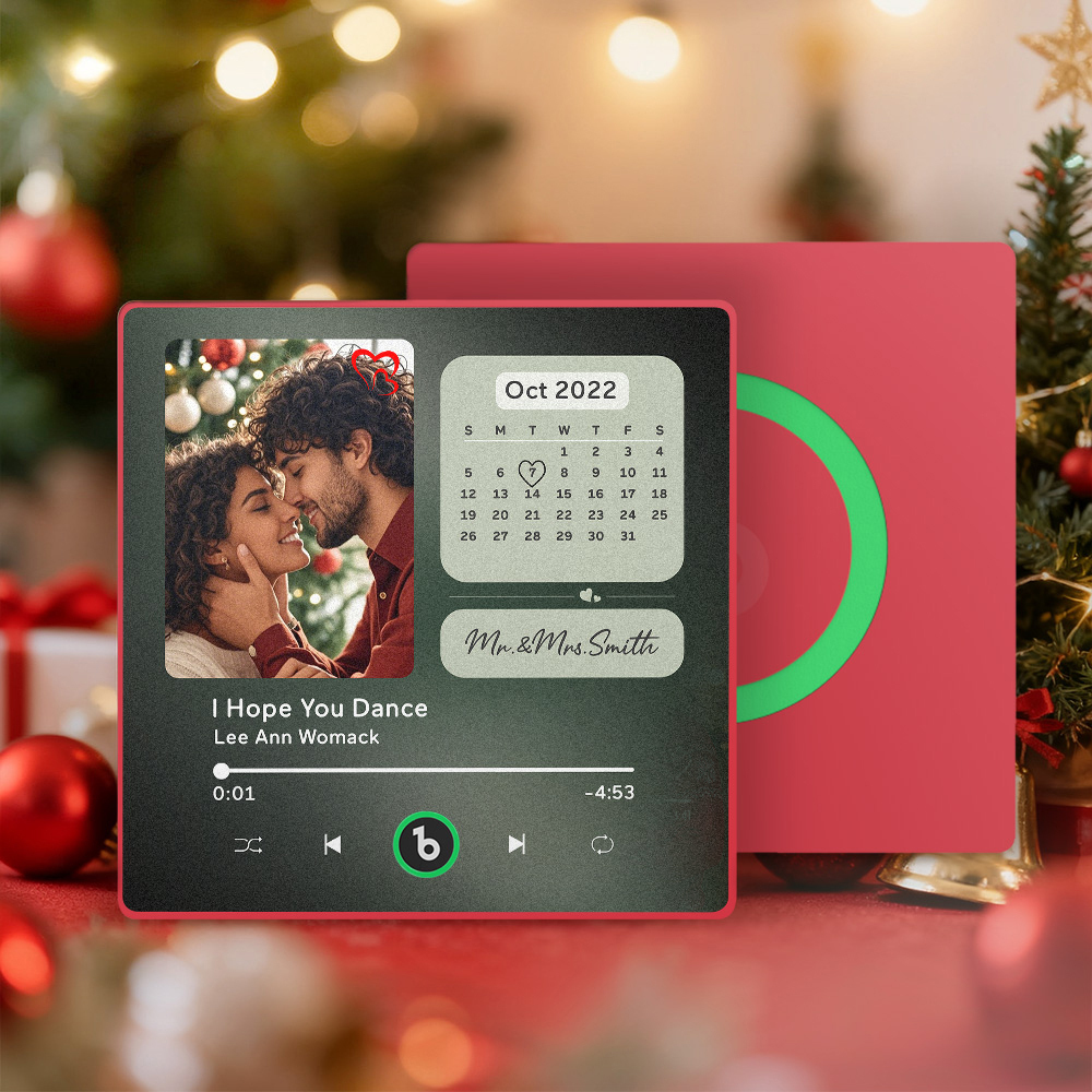 Christmas Gifts Custom Music Fridge Magnets Custom Photo Frames Fridge Magnets Music Wall Stickers Photo Stickers Song Magnets That Can Play Music for Your Loved Ones - MyPhotoKeychainUK